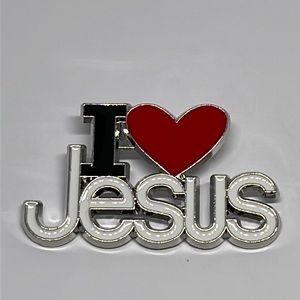 I Love Jesus. Christian brooch lapel pin‎ backpack pin hat pin